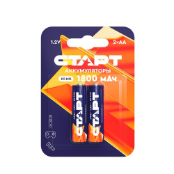 Аккумулятор СТАРТ Ni-MH  HR6 AA 1800mAh BL2 (2 шт.)