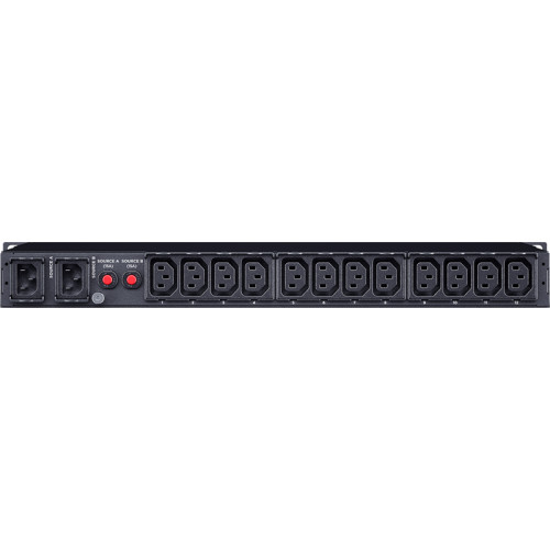 Блок распределения питания/ ATS CyberPower PDU24004 1U type, 10Amp, plug IEC 320 C14, (12) IEC 320 C13