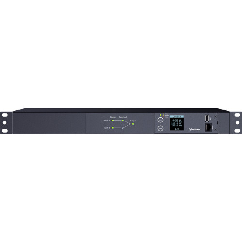 Блок распределения питания/ ATS CyberPower PDU24004 1U type, 10Amp, plug IEC 320 C14, (12) IEC 320 C13