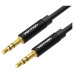 Кабель Vention аудио Jack 3,5 mm M/Jack 3,5 mm M  - 1.5м Черный