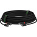 GCR Кабель 12.5m аудио 2 х RCA / 2 х RCA , черный, GCR-54125