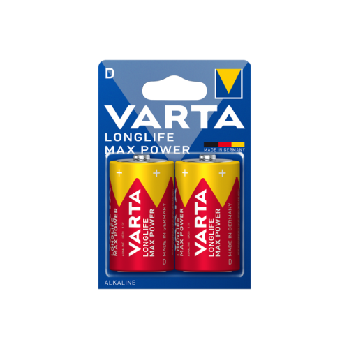 Батарейка Varta LONGLIFE MAX POWER (MAX TECH) LR20 D BL2 Alkaline 1.5V (4720) (2/20/100)