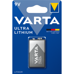 Батарейка Varta ULTRA Крона 6FR22 BL1 Lithium 9V (6122) (1/10/50)