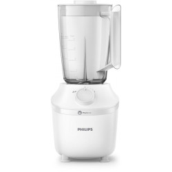 Блендер Philips/ 450 Вт, кувшин 1,9 л, нож ProBlend 4, 1 скорости + импульсный режим, цвет белый