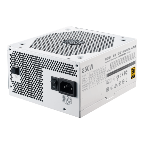 Блок питания 850 Ватт/ Power Supply Cooler Master V850 Gold-V2 White Edition, 850W, ATX, 135mm, 24pin, 12xSATA, 6xPCI-E(6+2), APFC, Full Modular, 80+ Gold