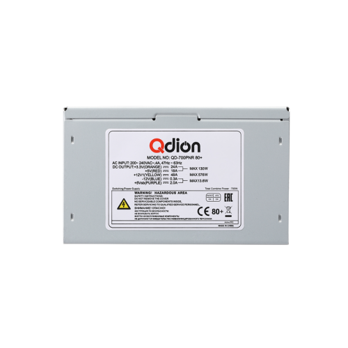 Блок питания 700Вт/ Power Supply FSP QDION ATX 700W, 120mm, 5xSATA, 2xPCI-E, APFC, 80+