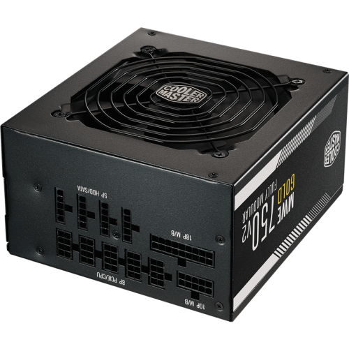 Блок питания 750 Ватт/ Power Supply Cooler Master MWE Gold 750 V2, 750W, ATX, 120mm, 24pin, 12xSATA, 4xPCI-E(6+2), APFC, 80+ Gold