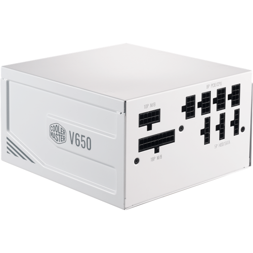 Блок питания 650 Ватт/ Power Supply Cooler Master V650 Gold-V2 White Edition, 650W, ATX, 135mm, 24pin, 12xSATA, 4xPCI-E(6+2), APFC, Full Modular, 80+ Gold