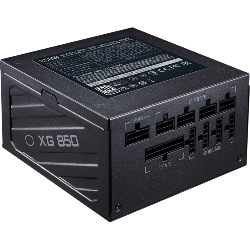 Блок питания 850Вт/ Power Supply Cooler Master XG850 Platinum, 850W, ATX, 135mm, 24pin, 12xSATA, 6xPCI-E(6+2), APFC, 80+ Platinum, Full Modular