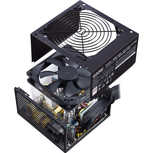 Блок питания 600 Ватт/ Power Supply Cooler Master MWE White, 600W, ATX, 120mm, 6xSATA, 4xPCI-E(6+2), APFC, 80+ White