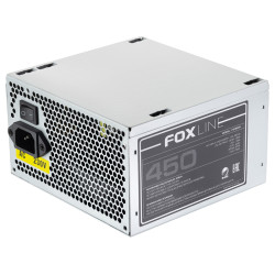 Блок питания 450Вт/ Power Supply Foxline, 450W, ATX, NOPFC, 120FAN, 2xSATA, 2xPATA, 1xFDD, 24+4