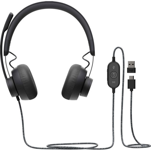 Гарнитура/ Logitech Headset Zone Wired  Teams Graphite