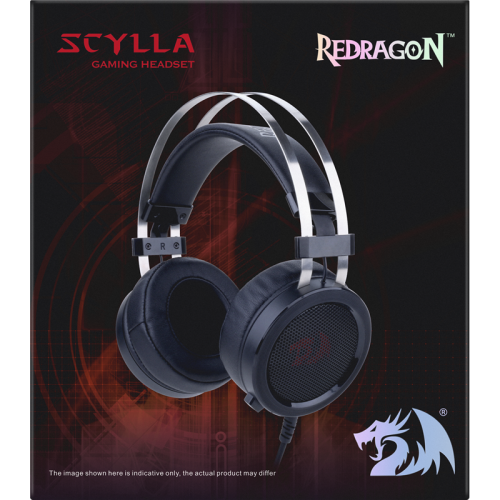 Redragon Игровая гарнитура Scylla черный+красный, кабель 2 м