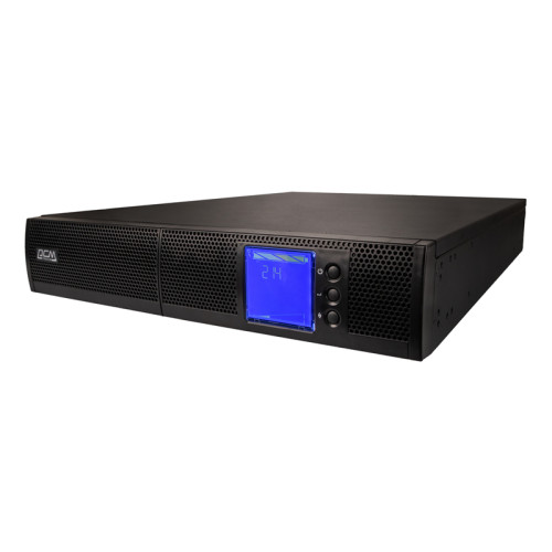 ИБП Powercom SNT-2000, 2000 Вт/2000 ВА, Rack/Tower, 8 розеток IEC320 C13 и 1 розетка IEC320 C19 с резервным питанием, LCD, USB, RS-232, слот под SNMP карту, напряжение шины постоянного тока 72В, ток заряда 6А, ШхГхВ 428х635х84 мм, вес 14.3 кг, батареи в к