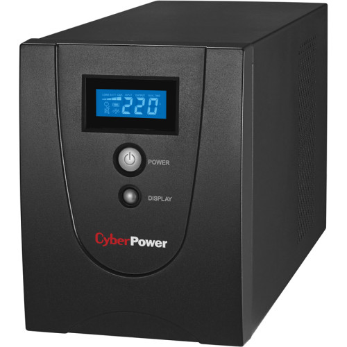 ИБП CyberPower VALUE 2200E, Line-Interactive, 2200VA/1320W, USB&Serial, RJ11/RJ45, 4 Schuko розетки, Black, 0.16х0.21х0.35м., 15.8кг./ UPS Line-Interactive CyberPower VALUE2200ELCD 2200VA/1320W USB/RS-232/RJ11/45 (4 EURO)