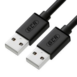 Greenconnect Кабель 3.0m USB 2.0, AM/AM, черный, 28/28 AWG, экран, армированный, морозостойкий, GCR-UM2M-BB2S-3.0m