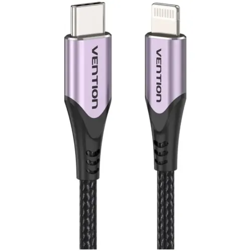 Кабель Vention USB 2.0 CM/Lightning 8M для iPad/iPhone - 1м. Фиолетовый