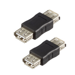 Адаптер соединитель USB 2.0 GCR GC-UAF2AF USB AF / USB AF, пакет