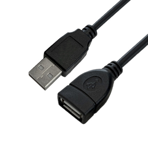 Удлинитель 2.5m USB 2.0, AM/AF, черный