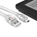 Greenconnect Кабель 3.0m USB 2.0, AM/mini 5P, прозрачный, 28/28 AWG, экран, армированный, морозостойкий, GCR-50795