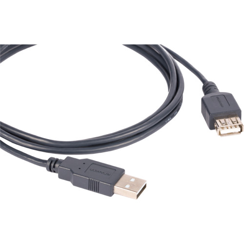 Кабель USB-A 2.0 вилка-розетка, 0,9 м