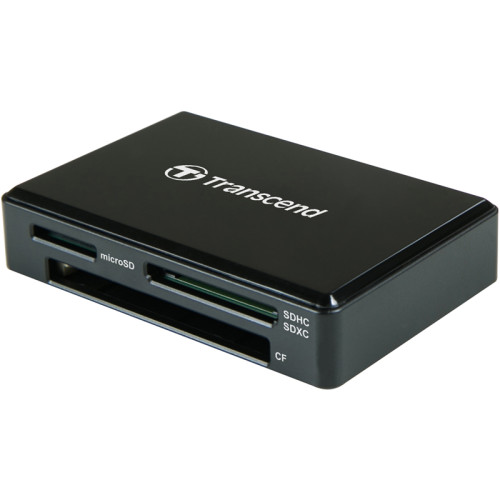 Карт ридер/ Transcend Black, All-in-One cardreader , USB 3.1 Gen 1