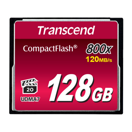 Карта памяти/ Transcend 128GB Compact Flash 800x