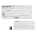 Клавиатура/ Logitech Keyboard K380 OFF-WHITE Wireless Bluetooth RTL, Multi-Device