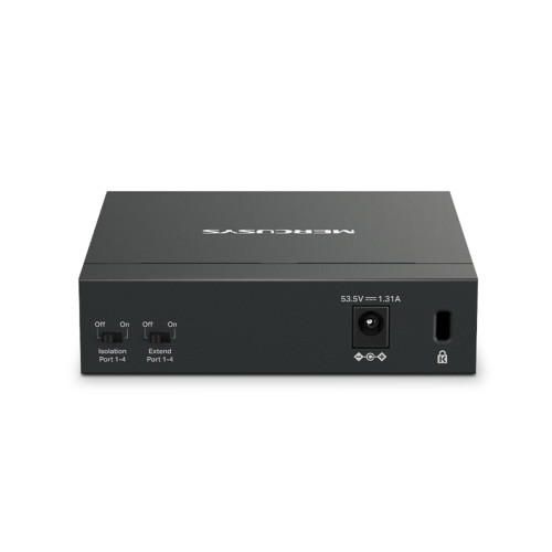 Коммутатор/ 5-Port Gigabit Desktop Switch with  4-Port PoE+ PORT: 4? Gigabit PoE+ Ports, 1? Gigabit Non-PoE Port SPEC: Compatible with 802.3af/at PDs, 65 W PoE Power, Desktop Steel Case, Wall Mounting FEATURE: Extend Mode for 250m PoE Transmitting, Priori