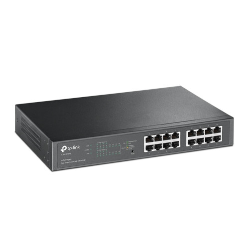 Коммутатор/ 16-Port Gigabit Easy Smart PoE Switch, 16 10/100/1000 Mbps ports, 8 PoE+ ports, 802.3af/at support, PoE Power Budget: 110W