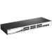 Коммутатор/ DGS-1210-28/ME/DC Managed L2 Metro Ethernet Switch 24x1000Base-T, 4x1000Base-X SFP, Surge 6KV, CLI, RJ45 Console, DC power supply unit