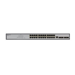 Коммутатор/ Managed L2 Switch 24x1000Base-T PoE, 4x10GBase-X SFP+, PoE Budget 380W, RJ45 Console, 19