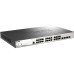 Коммутатор/ DGS-1210-28MP/ME Managed L2 Metro Ethernet Switch 24x1000Base-T PoE, 4x1000Base-X SFP, PoE Budget 370W, Surge 6KV, CLI, RJ45 Console, Dying Gasp