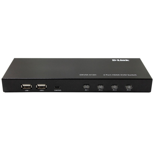 Коммутатор/ DKVM-410H 4-port KVM Switch, HDMI+USB ports