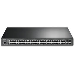 Коммутатор/ 48-port Gigabit PoE+ L2+ switch, 48 802.3af/at PoE+ ports, 4 Gb SFP slots, 1 RJ-45 + 1Micro-USB console ports, 348W PoE budget