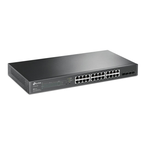 Коммутатор/ 28-port Gigabit Smart switch with 24 PoE+ ports, 24 Gigabit PoE+ ports, 4 Gigabit SFP slots