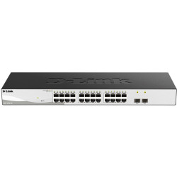 Коммутатор/ DGS-1210-26/F Smart L2 Switch 24х1000Base-T, 2х1000Base-X SFP, Compact CLI