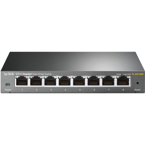 Коммутатор/ 8-Port Gigabit Desktop Easy Smart Switch, 8 10/100/1000Mbps RJ45 ports