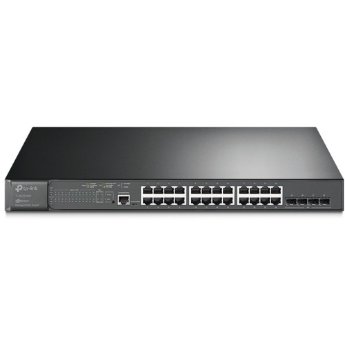 Коммутатор/ JetStream 28-port Gigabit L2+ Managed Switch with 24-port PoE+, PoE budget up to 384W, support SDN