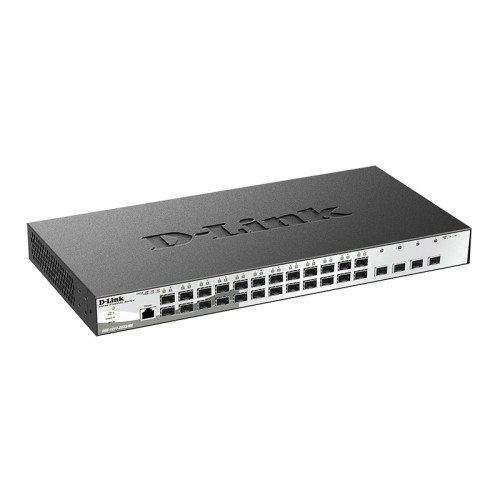 Коммутатор/ DGS-1210-28XS/ME/DC Managed L2 Metro Ethernet Switch 24x1000Base-X SFP, 4x10GBase-X SFP+, CLI, RJ45 Console, RPS, DC power supply unit