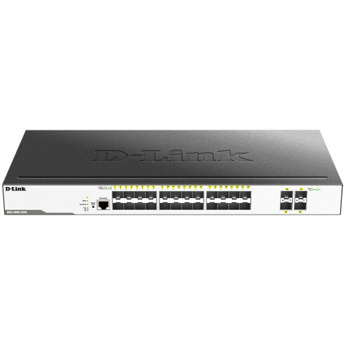 Коммутатор/ Managed L2 Switch 24x1000Base-X SFP, 4x10GBase-X SFP+, CLI, RJ45 Console, RPS, Dying Gasp