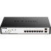 Коммутатор/ DGS-1100-10MPP/C EasySmart L2 Switch 8х1000Base-T PoE, 2x1000Base-X SFP, Surge 2KV, PoE Budget 242W