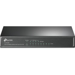 Коммутатор/ 8-port 10/100M PoE Switch, 8 10/100M RJ45 ports including 4 PoE ports, steel case