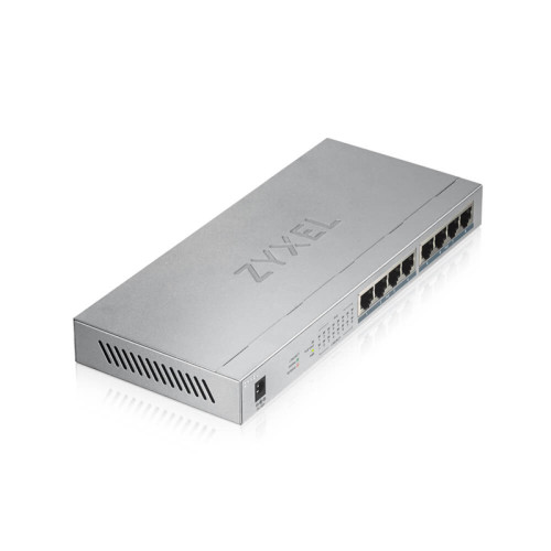 Коммутатор/ ZYXEL GS1008HP Switch PoE +, 8xGE PoE +, tabletop, metal, silent, budget PoE 60 W