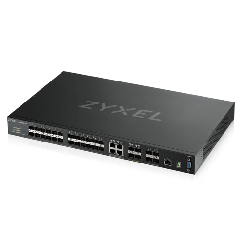 Коммутатор/ ZYXEL ZYXEL XGS4600-32F L3 Managed Switch, 24 port Gig SFP, 4 dual pers.  and 4x 10G SFP+, stackable, dual PSU