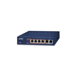 коммутатор/ PLANET 4-Port 10/100TX 802.3at POE + 2-Port 10/100TX Desktop Switch (60W POE Budget, 250m Extend mode, fanless, internal Power Supply)