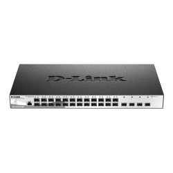 Коммутатор/ DGS-1210-28XS/ME/DC Managed L2 Metro Ethernet Switch 24x1000Base-X SFP, 4x10GBase-X SFP+, CLI, RJ45 Console, RPS, DC power supply unit