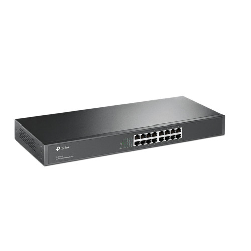 Коммутатор/ 16-port 10/100M Switch, 16 10/100M RJ45 ports, 1U 19-inch rack-mountable steel case