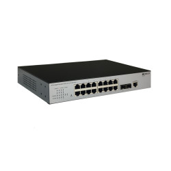 Коммутатор/ Managed L2 Switch 16x1000Base-T, 2x1000Base-X SFP, RJ45 Console, 19