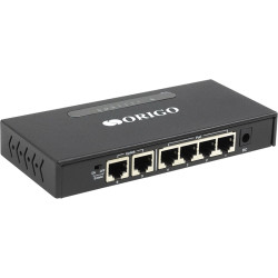 Коммутатор/ Unmanaged Switch 6x100Base-TX (4x100Base-TX PoE), PoE Budget 60W, Long-range PoE up to 250m, metal case